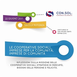 Giovedì 22 giugno - Tavola Rotonda Consorzio Solidarietà CON.SOL.