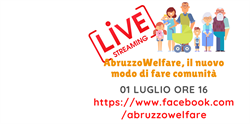 Giovedì 1° luglio alle 16 evento live AbruzzoWelfare